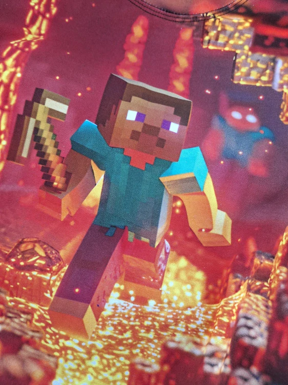 Tričko Minecraft láva vel.128