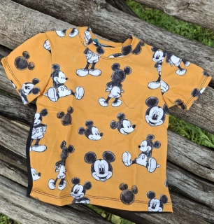 Tričko Mickey oranžové vel.92