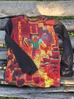 Tričko Minecraft láva vel.122